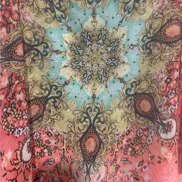 Westport Patterned Top With Flowing Sleeves - Picture 3 of 4